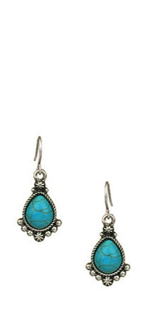 The Stella Fashion Turquoise Earrings-Earrings-Deadwood South Boutique & Company-Deadwood South Boutique, Women's Fashion Boutique in Henderson, TX