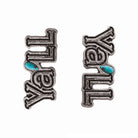 Ya'll Fashion Silver Stud Earrings-Earrings-Deadwood South Boutique & Company-Deadwood South Boutique, Women's Fashion Boutique in Henderson, TX