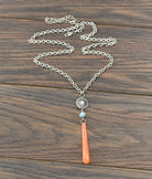The Peach Concho Necklace-Necklaces-Deadwood South Boutique & Company-Deadwood South Boutique, Women's Fashion Boutique in Henderson, TX