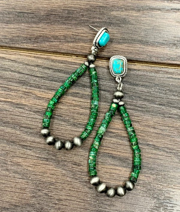 The Green Envy Turquoise Earrings