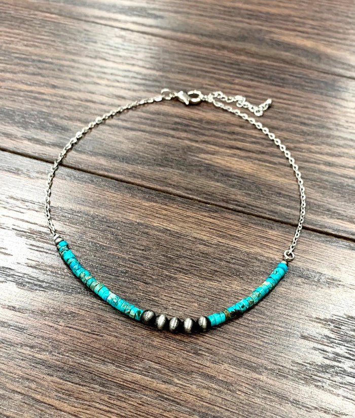 The Talley Turquoise Necklace-Necklaces-Deadwood South Boutique & Company-Deadwood South Boutique, Women's Fashion Boutique in Henderson, TX