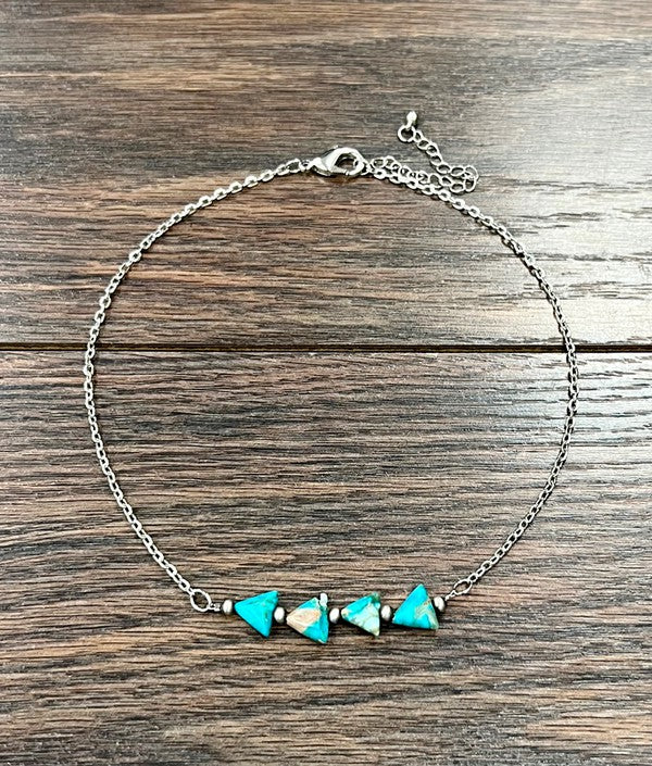 The Turquoise Arrow Fashion Necklace-Necklaces-Deadwood South Boutique & Company-Deadwood South Boutique, Women's Fashion Boutique in Henderson, TX