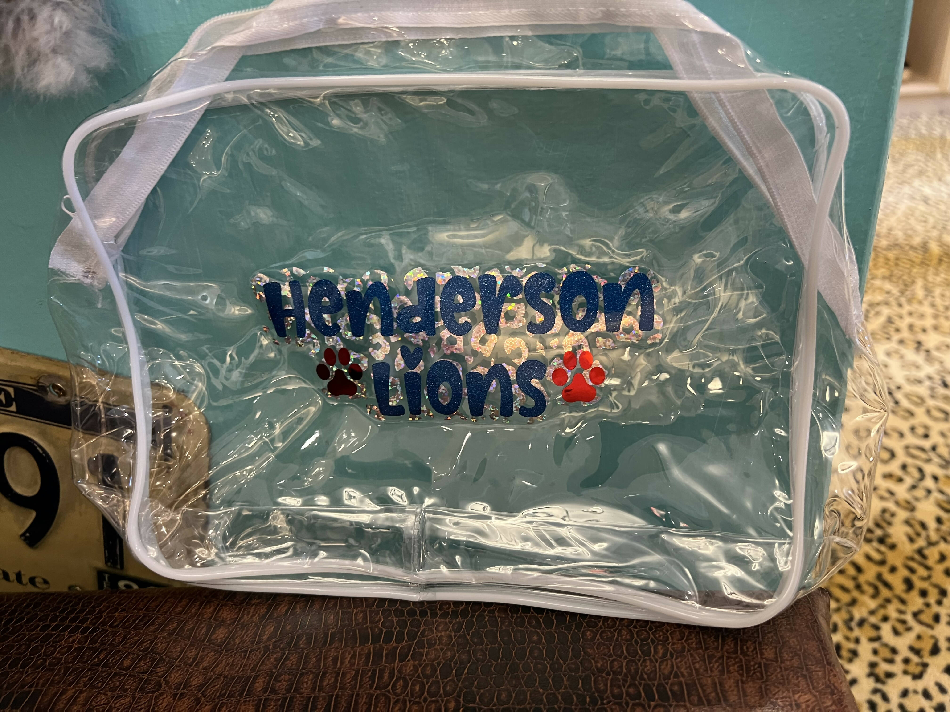 Henderson Lions Makeup Bag Large-Makeup-Faithful Glow-Deadwood South Boutique, Women's Fashion Boutique in Henderson, TX