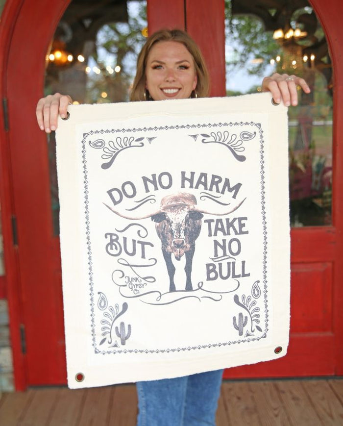 Take No Bull Canvas-Home Decor & Gifts-Deadwood South Boutique & Company-Deadwood South Boutique, Women's Fashion Boutique in Henderson, TX