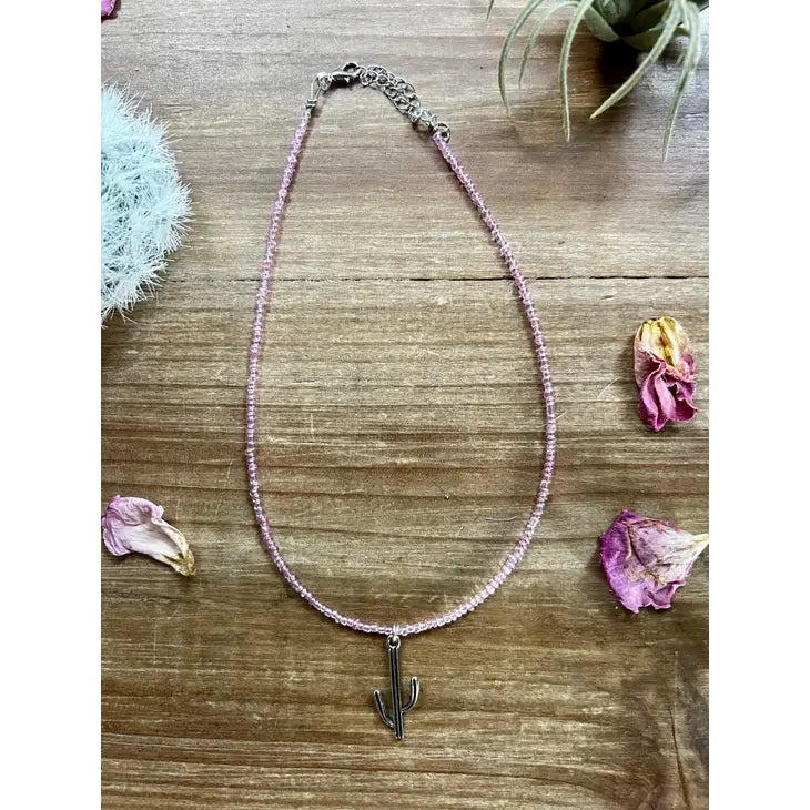 Cactus Charm Choker