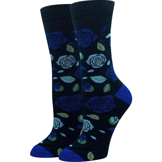 Blue Roses Socks-Socks-Deadwood South Boutique & Company-Deadwood South Boutique, Women's Fashion Boutique in Henderson, TX