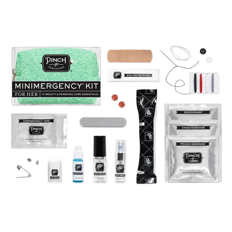 Minimergency Kit Teal Glitter