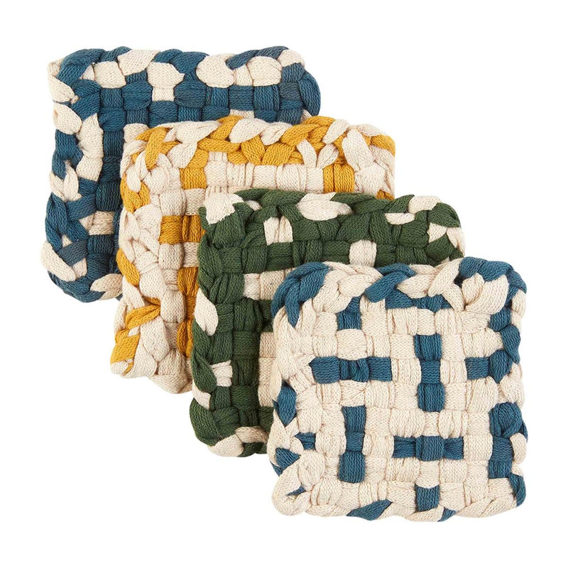Mud Pie Woven Coaster Set-Home Decor & Gifts-Deadwood South Boutique & Company-Deadwood South Boutique, Women's Fashion Boutique in Henderson, TX