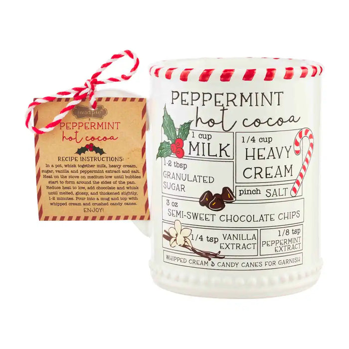 Mud Pie Hot Cocoa Recipe Mug-Home Decor & Gifts-Deadwood South Boutique & Company-Deadwood South Boutique, Women's Fashion Boutique in Henderson, TX