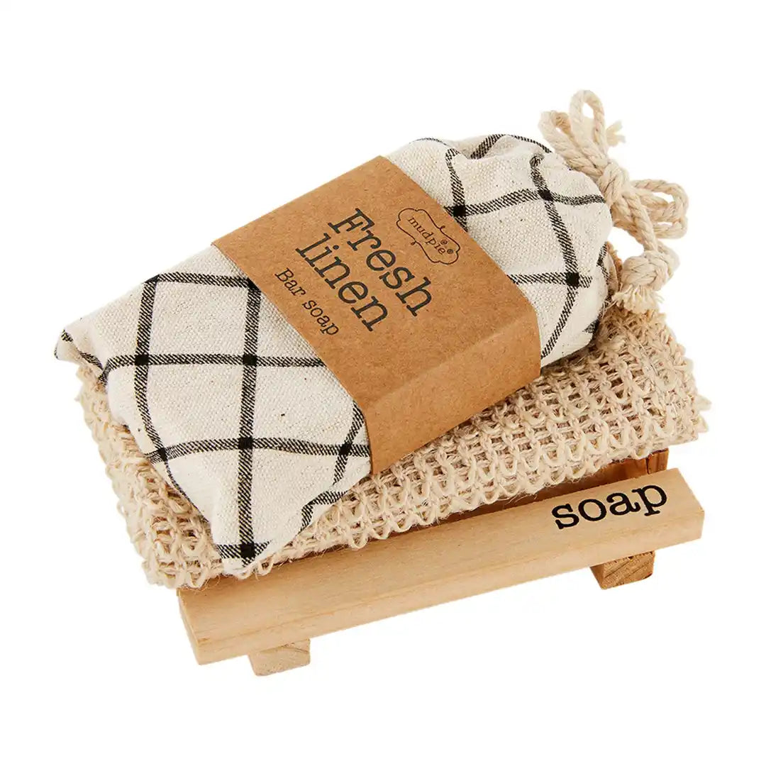 Mud Pie Check Soap Set-Home Decor & Gifts-Deadwood South Boutique & Company-Deadwood South Boutique, Women's Fashion Boutique in Henderson, TX
