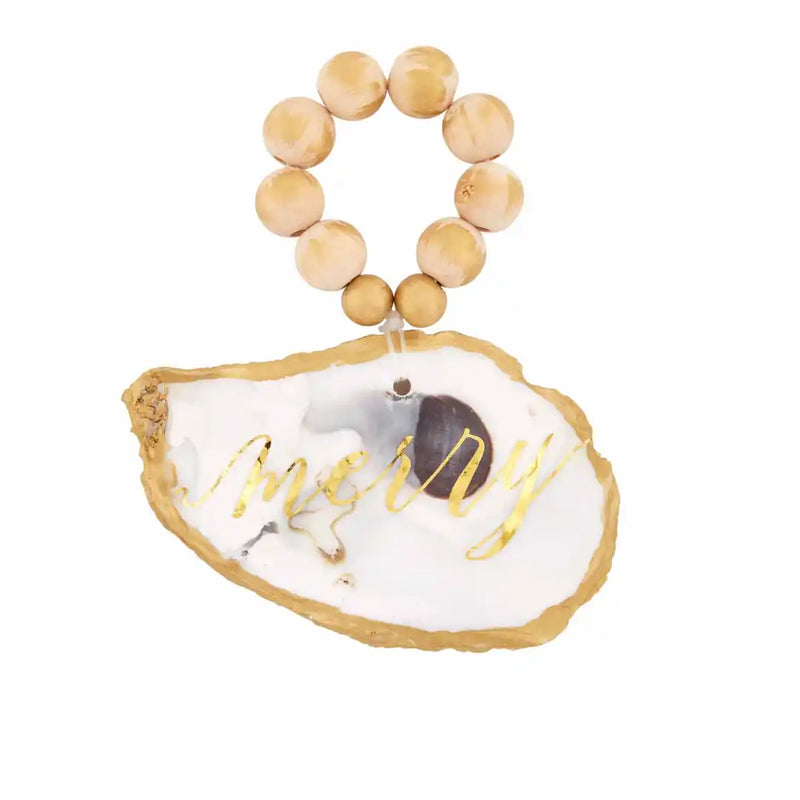 Mud Pie Merry Oyster Ornament-Home Decor & Gifts-Deadwood South Boutique & Company-Deadwood South Boutique, Women's Fashion Boutique in Henderson, TX