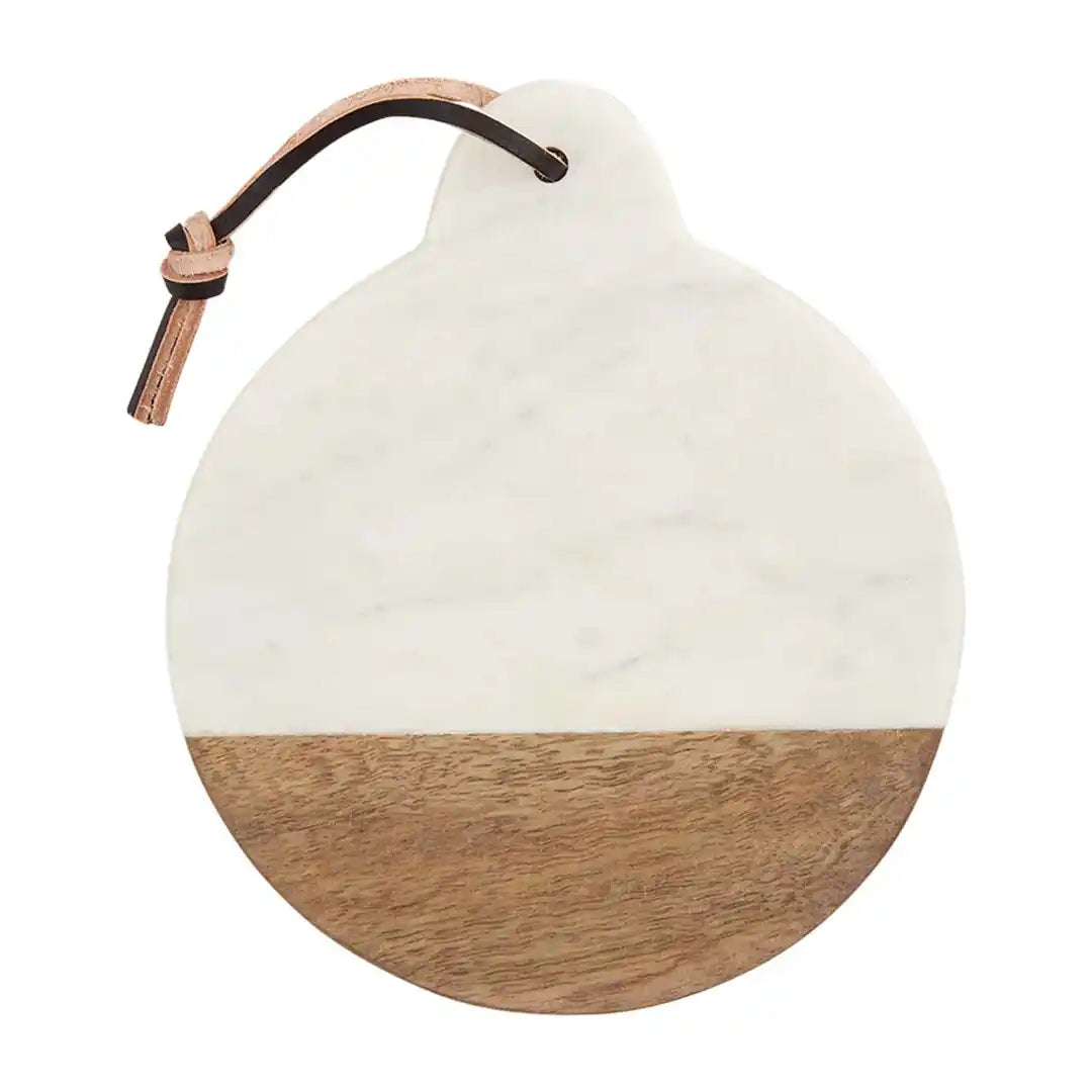 Mud Pie Circle Mini Marble Board-Home Decor & Gifts-Deadwood South Boutique & Company-Deadwood South Boutique, Women's Fashion Boutique in Henderson, TX