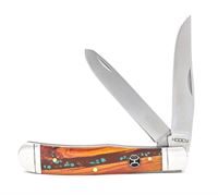Hooey Brown/Turquoise Trapper Knife