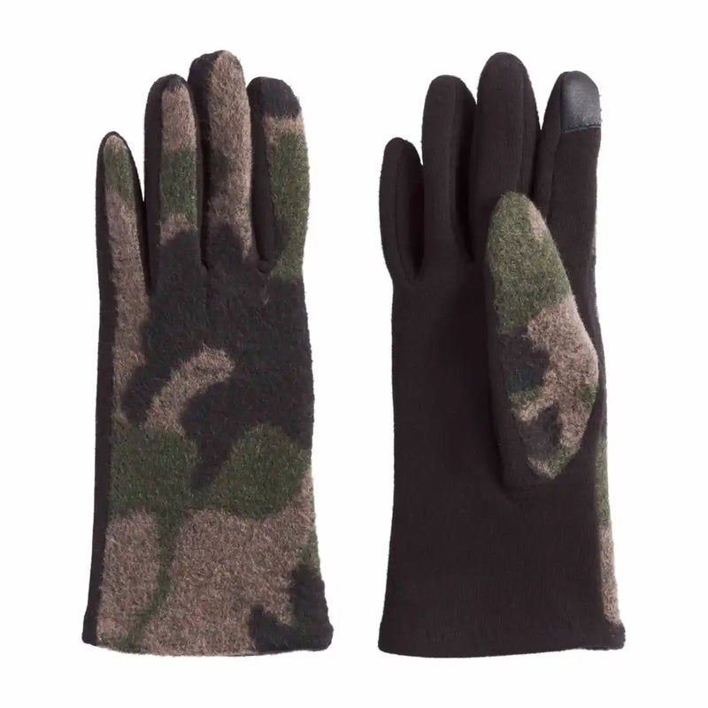 Mud Pie Black Camo Gloves-Gloves-Deadwood South Boutique & Company-Deadwood South Boutique, Women's Fashion Boutique in Henderson, TX