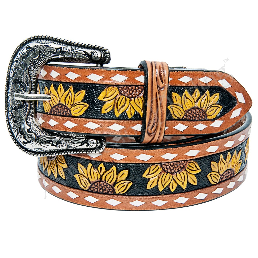 The Sunflowers Belt-Belts-Deadwood South Boutique & Company-Deadwood South Boutique, Women's Fashion Boutique in Henderson, TX