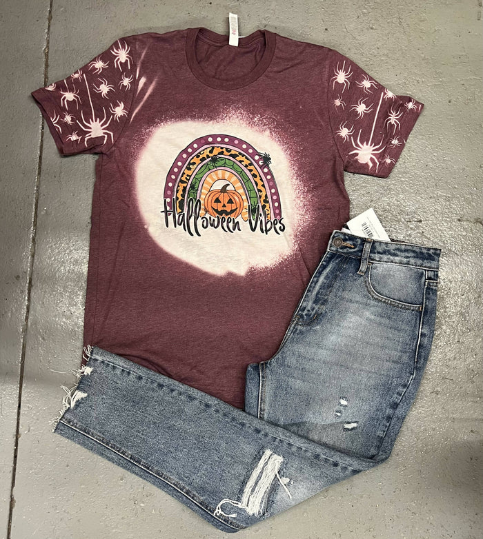 Halloween Vibes Tee-Graphic Tee's-Vintage Cowgirl-Deadwood South Boutique, Women's Fashion Boutique in Henderson, TX