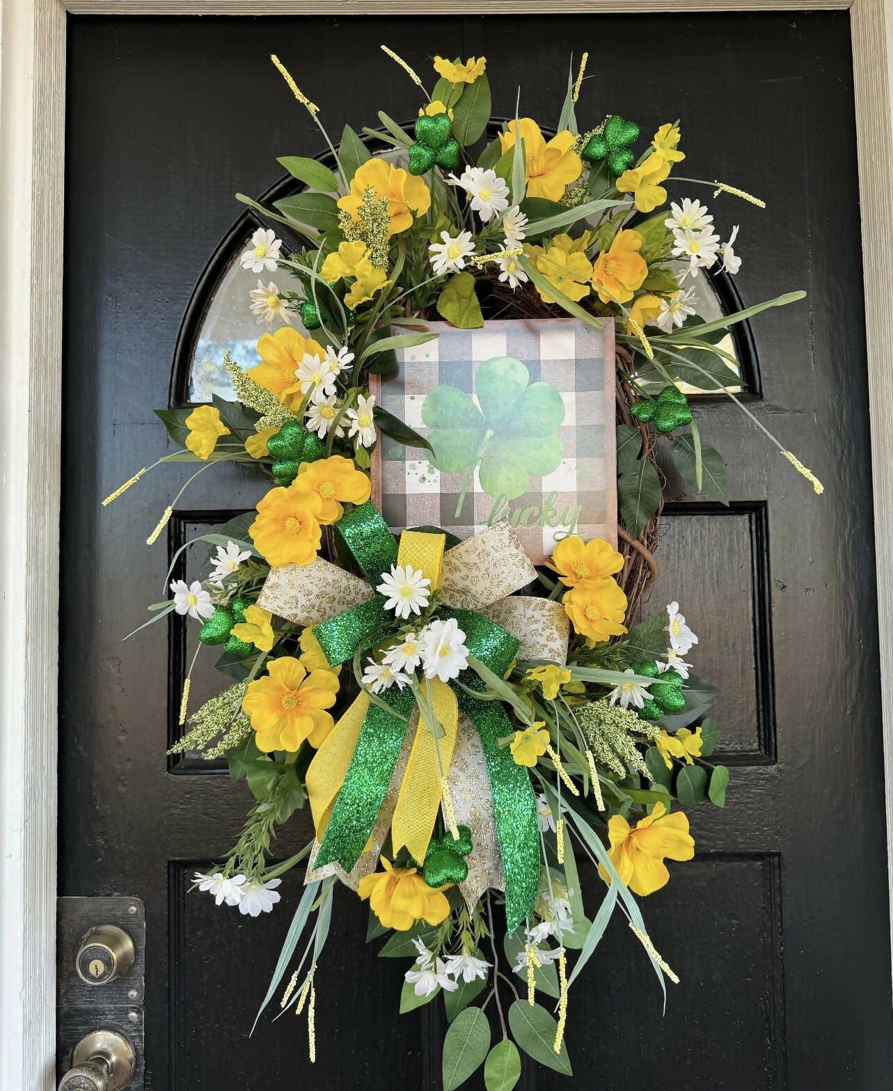 St Patrick’s Day wreath-Home decor-The Sassy Front Porch-Deadwood South Boutique, Women's Fashion Boutique in Henderson, TX