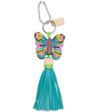 Consuela Aqua Butterfly Charm-Keychains-Consuela-Deadwood South Boutique, Women's Fashion Boutique in Henderson, TX