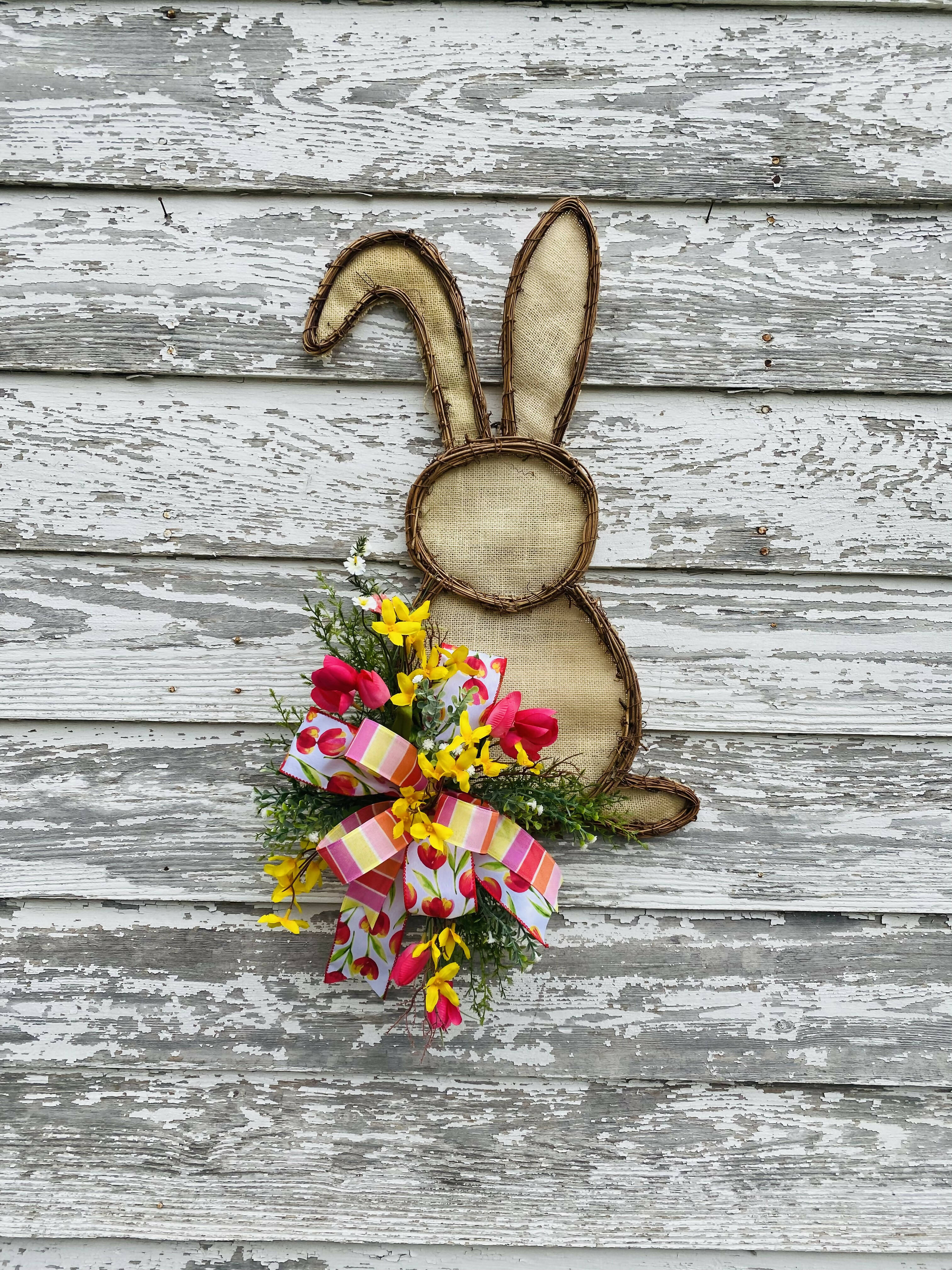 Canvas Bunny Door Hanger-Home decor-The Sassy Front Porch-Deadwood South Boutique, Women's Fashion Boutique in Henderson, TX