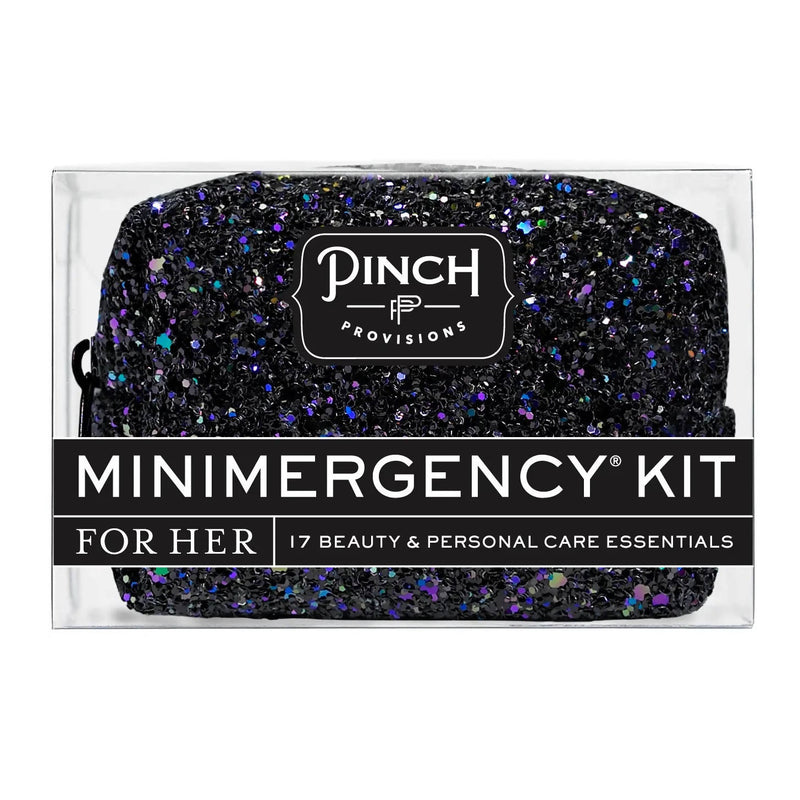 Minimergency Kit Black Glitter