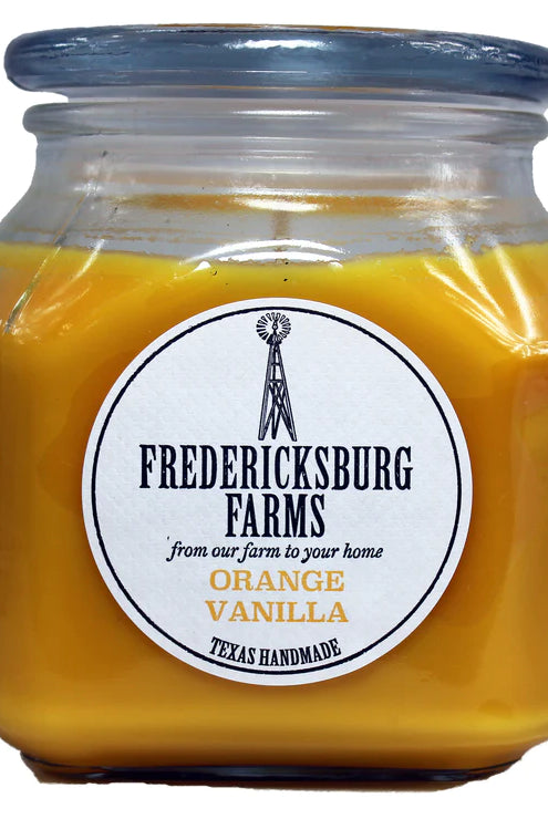 Fredericksburg Farms Orange Vanilla 20oz Candle-Home Decor & Gifts-Deadwood South Boutique & Company-Deadwood South Boutique, Women's Fashion Boutique in Henderson, TX