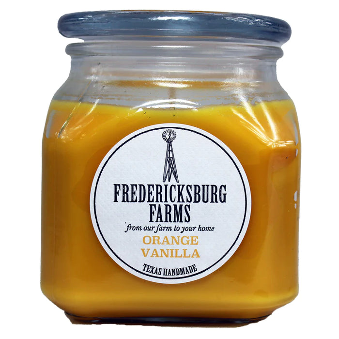 Fredericksburg Farms Orange Vanilla 20oz Candle-Home Decor & Gifts-Deadwood South Boutique & Company-Deadwood South Boutique, Women's Fashion Boutique in Henderson, TX