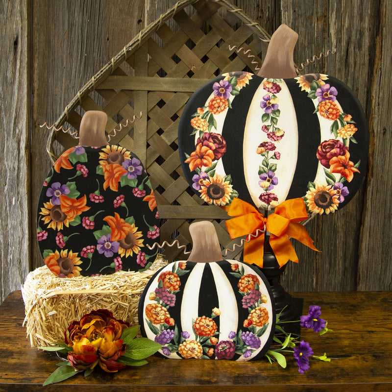 RTC Pumpkins in Bloom Metal Decor