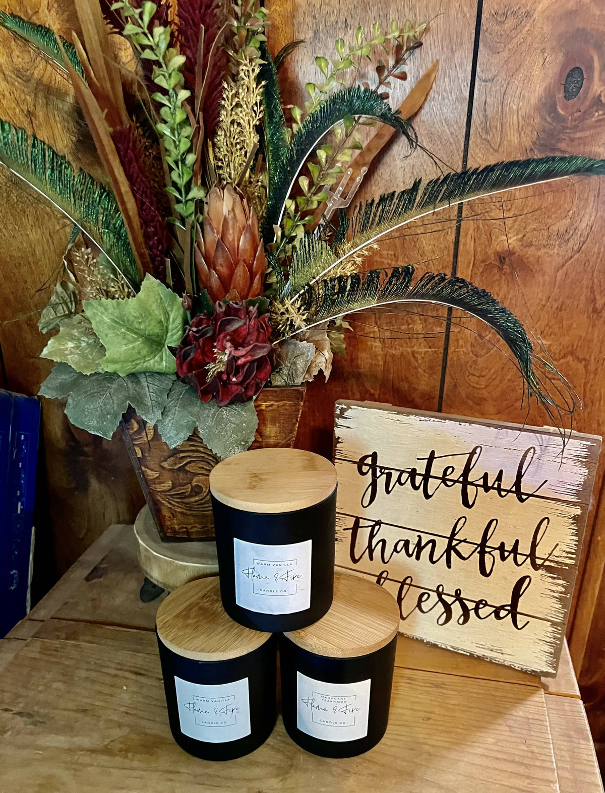 Flame & Fire Black Jar Candles-Candles-Vintage Cowgirl-Deadwood South Boutique, Women's Fashion Boutique in Henderson, TX