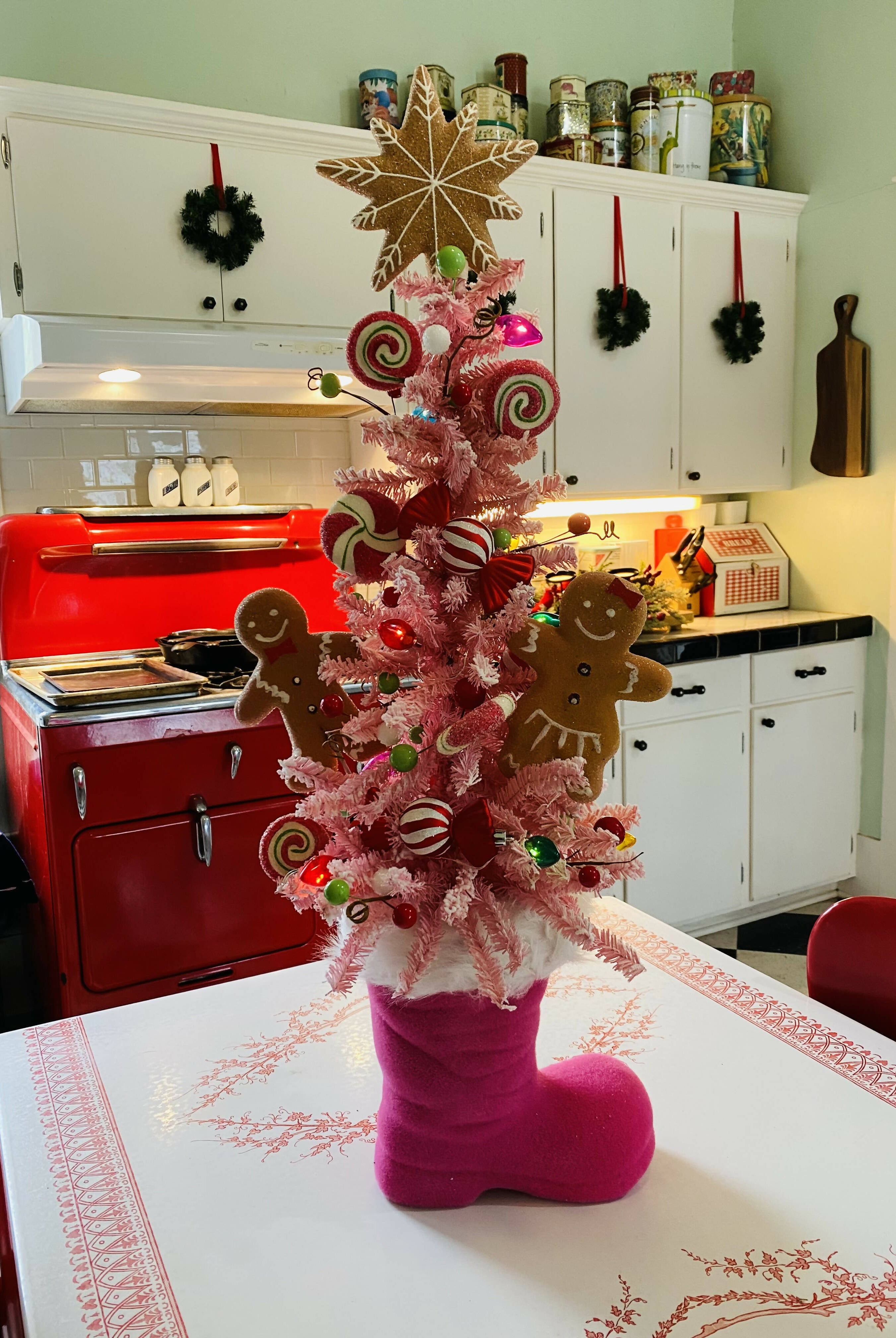Pink Santa Boot-Home decor-The Sassy Front Porch-Deadwood South Boutique, Women's Fashion Boutique in Henderson, TX