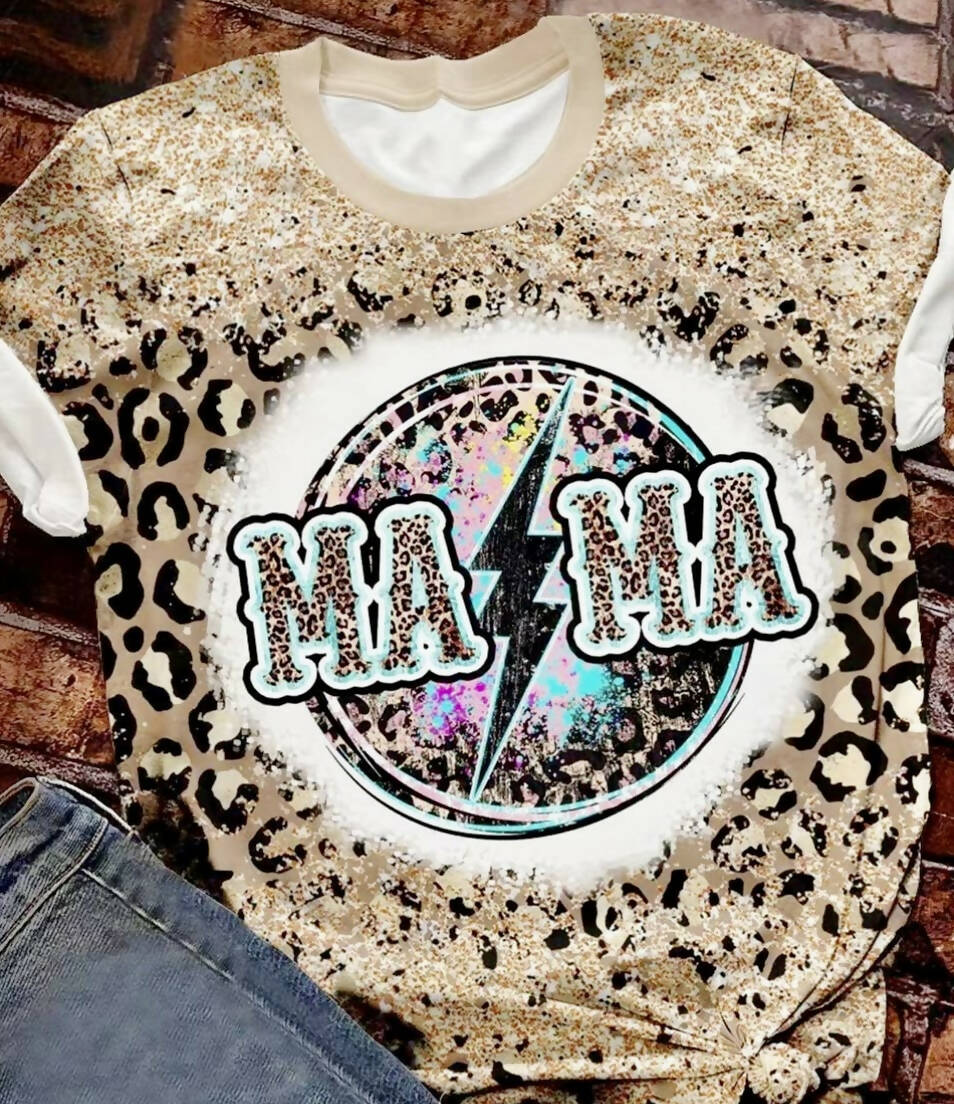 Thunder Rolls MAMA Shirt-Graphic Tees-Vintage Cowgirl-Deadwood South Boutique, Women's Fashion Boutique in Henderson, TX