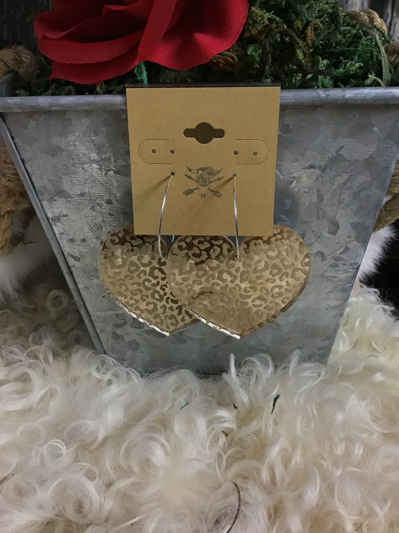 The Leopard Heart Earrings