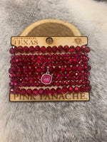Pink Panache 9 Strand Bracelet Set