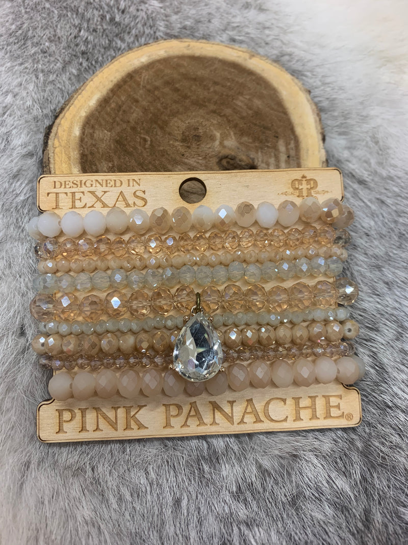 Pink Panache 9 Strand Bracelet Set