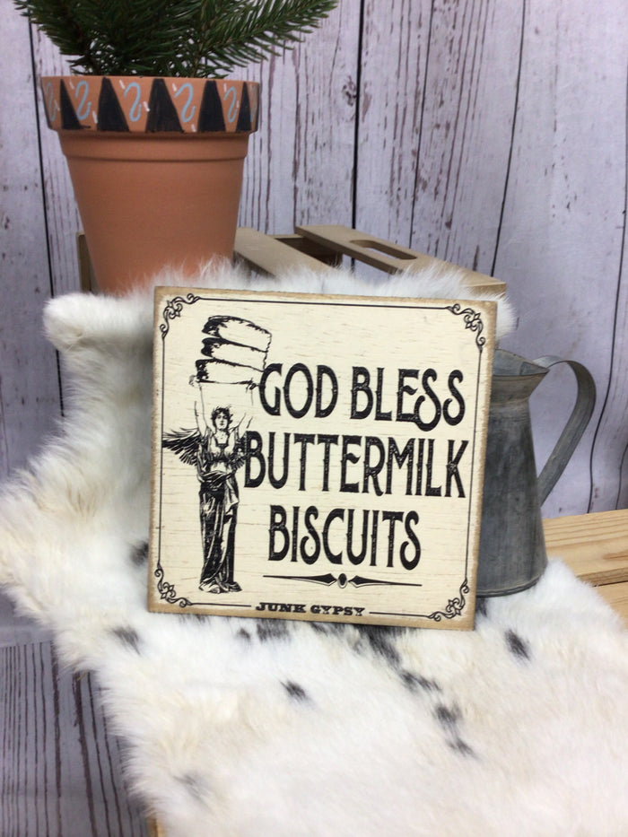 Buttermilk Biscuits Sign-Home Decor & Gifts-Deadwood South Boutique & Company-Deadwood South Boutique, Women's Fashion Boutique in Henderson, TX
