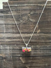 Sterling Silver Dried Flower Necklace