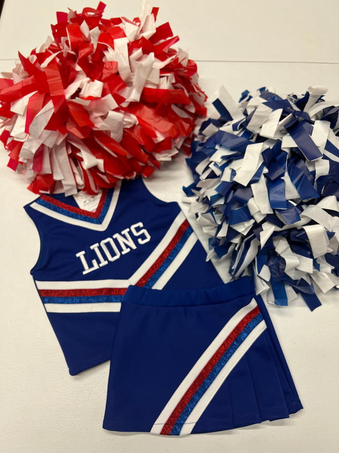 Lions Cheerleading Uniform-Kids-Deadwood South Boutique & Company-Deadwood South Boutique, Women's Fashion Boutique in Henderson, TX
