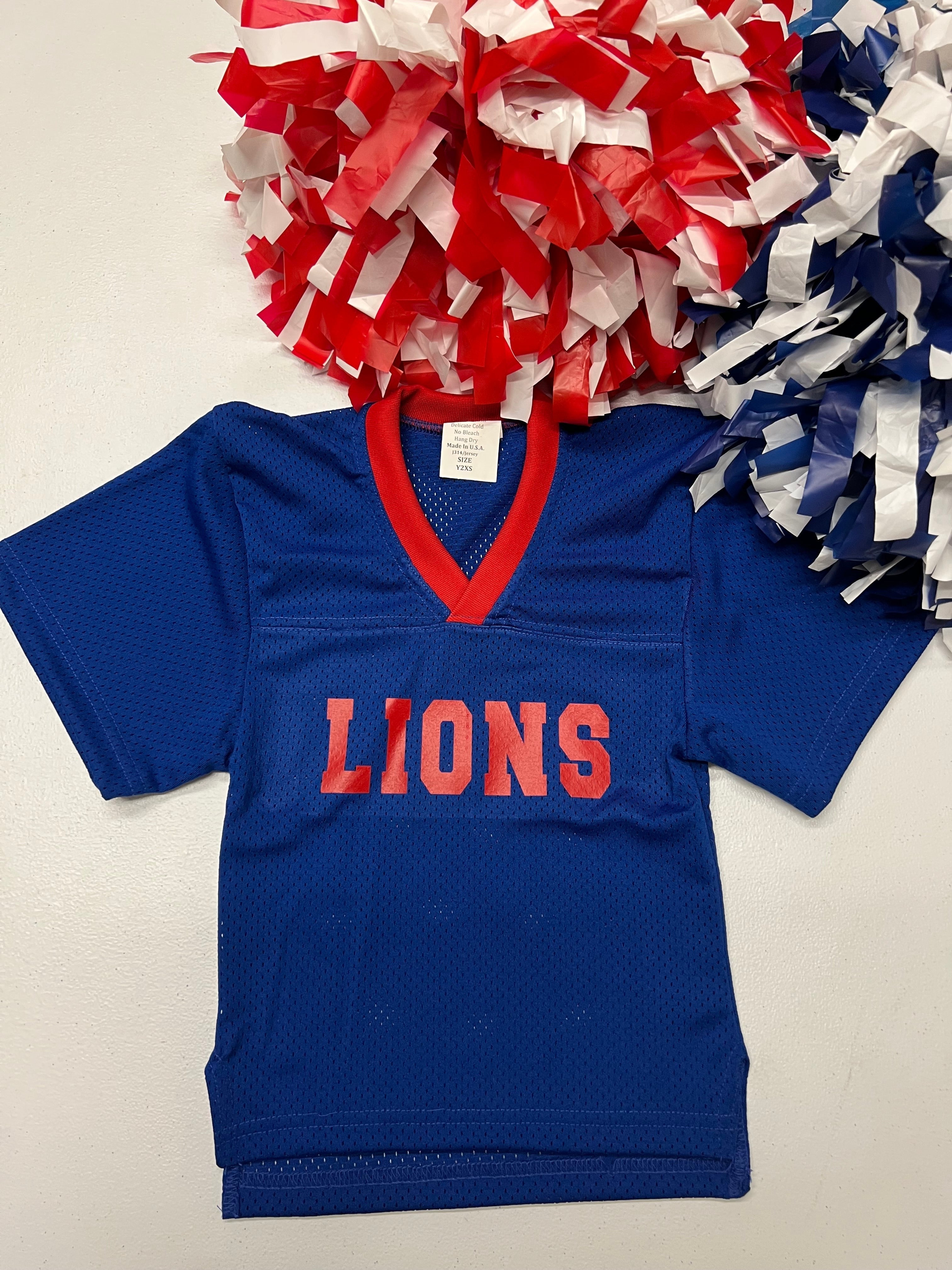 Lions Football Jersey-Kids-Deadwood South Boutique & Company-Deadwood South Boutique, Women's Fashion Boutique in Henderson, TX