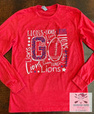 Go Lions Longsleeve Graphic Tee-Graphic Tees-Deadwood South Boutique & Company-Deadwood South Boutique, Women's Fashion Boutique in Henderson, TX