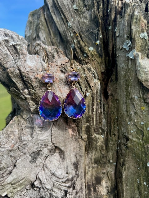 The Purple Passion Dangle Earrings