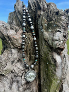 The Buffalo Nickel Navajo Pearl Fashion Necklace-Necklaces-Deadwood South Boutique & Company-Deadwood South Boutique, Women's Fashion Boutique in Henderson, TX