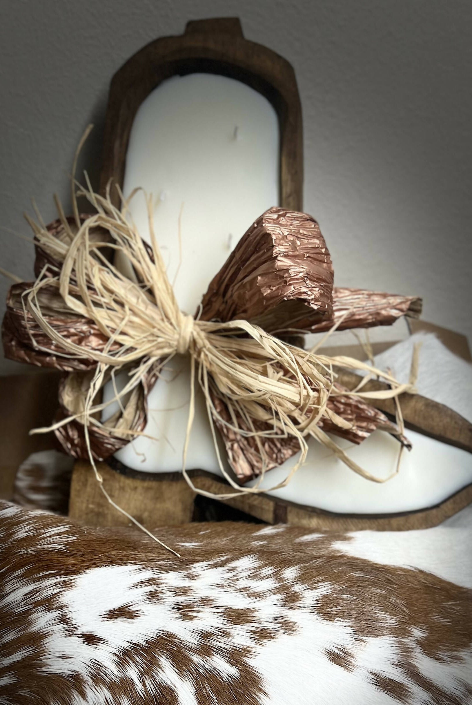 Cowboy Boot Wood Candle-Gifts-Vintage Cowgirl-Deadwood South Boutique, Women's Fashion Boutique in Henderson, TX