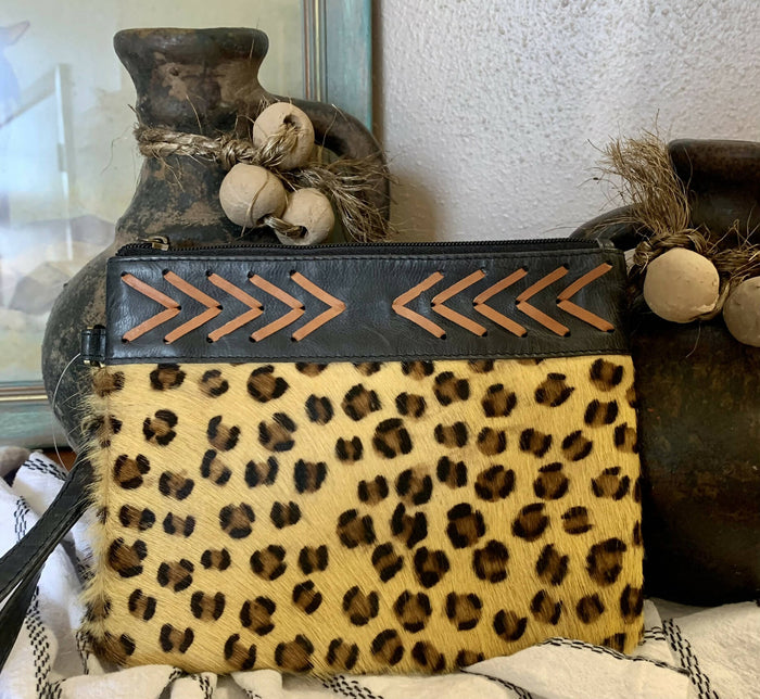 Leopard Clutch-Bags & Purses-Vintage Cowgirl-Deadwood South Boutique, Women's Fashion Boutique in Henderson, TX