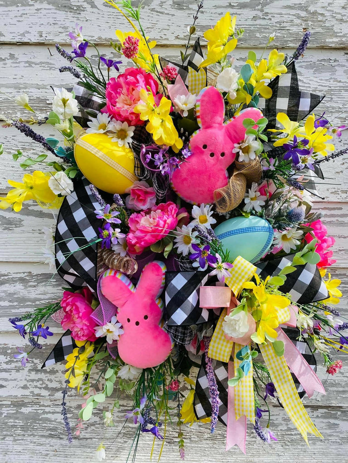 Easter Bunny Wreath-Home decor-The Sassy Front Porch-Deadwood South Boutique, Women's Fashion Boutique in Henderson, TX