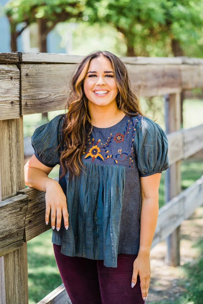 The Naomi Top-Short Sleeves-Deadwood South Boutique & Company-Deadwood South Boutique, Women's Fashion Boutique in Henderson, TX