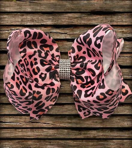 Pink Leopard Bow-Kids-Deadwood South Boutique & Company-Deadwood South Boutique, Women's Fashion Boutique in Henderson, TX