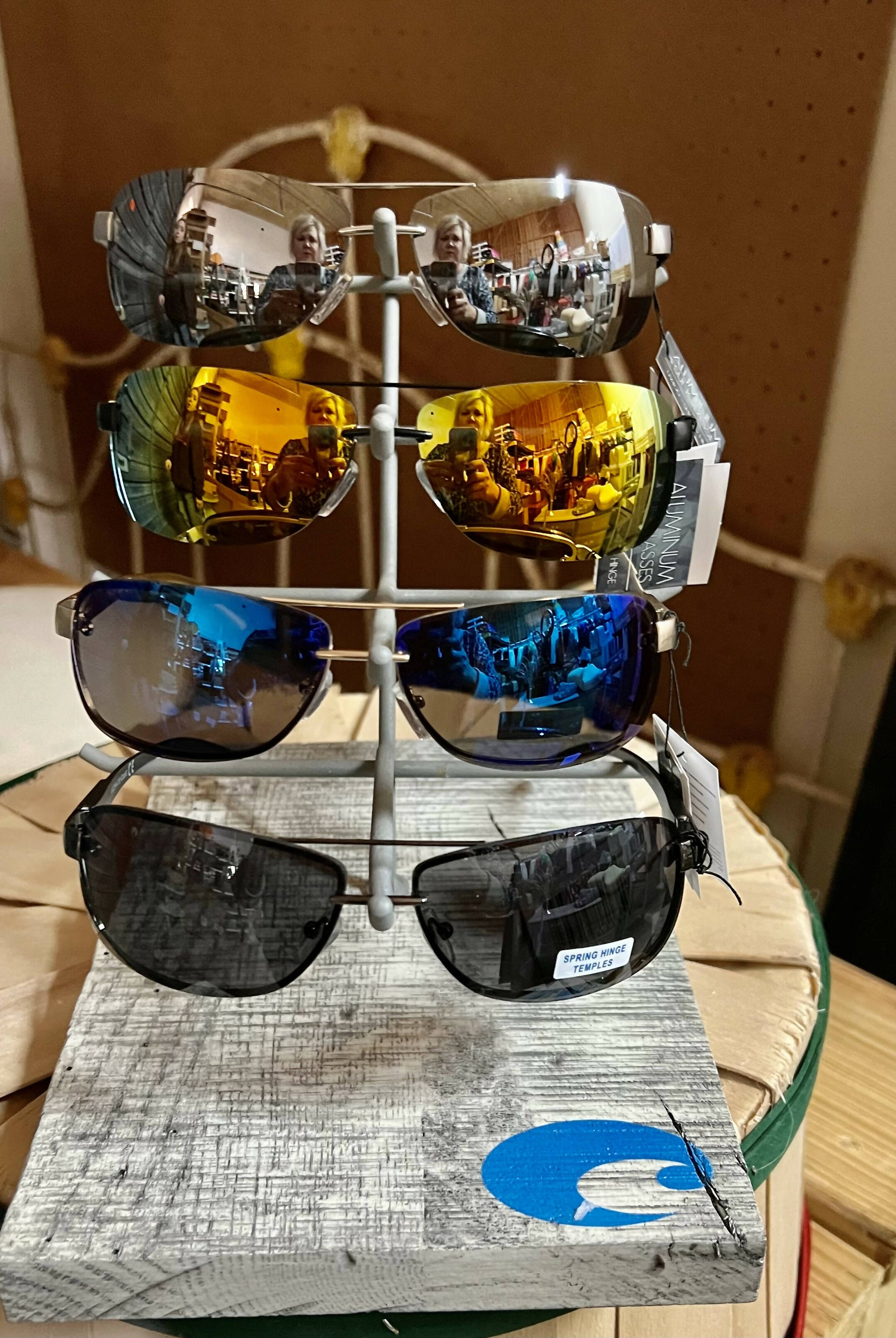 Aviator Aluminum Sport Shades-Sunglasses-Vintage Cowgirl-Deadwood South Boutique, Women's Fashion Boutique in Henderson, TX