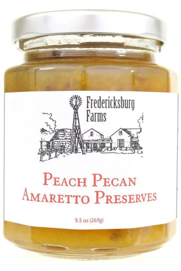 Fredericksburg Farms Peach Pecan Amaretto Preserves-Gourmet Foods-Deadwood South Boutique & Company-Deadwood South Boutique, Women's Fashion Boutique in Henderson, TX