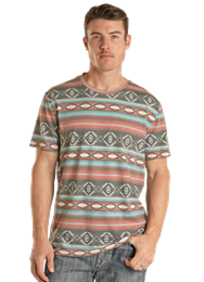 Rock & Roll Rust All Over Print Tee