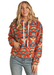 Rock & Roll Rust All Over Women's Hoodie-Sweaters-Deadwood South Boutique & Company-Deadwood South Boutique, Women's Fashion Boutique in Henderson, TX