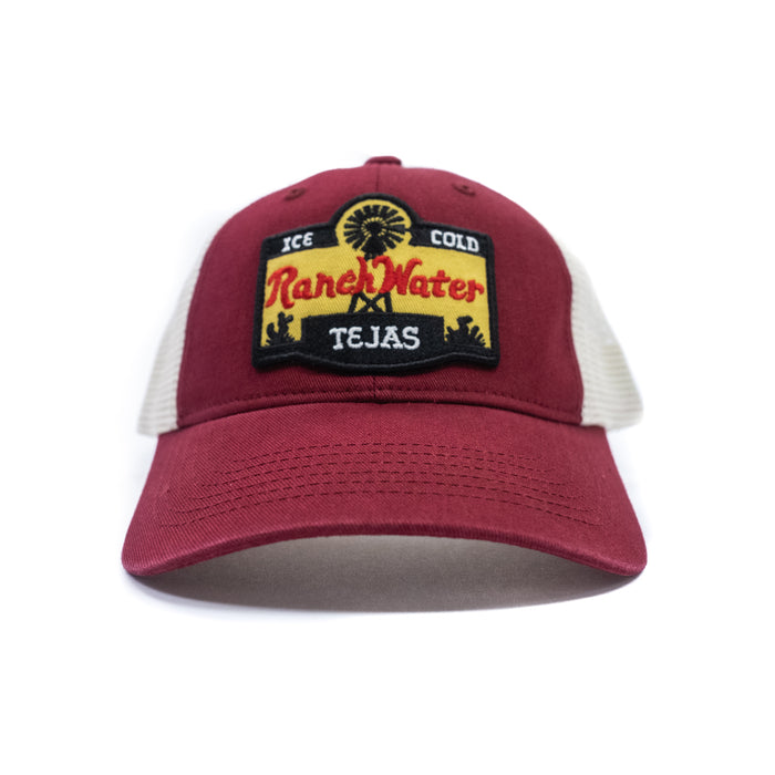 Ranch Water Red/White Trucker Cap-Hats-Deadwood South Boutique & Company-Deadwood South Boutique, Women's Fashion Boutique in Henderson, TX